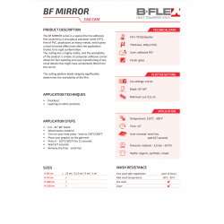 BFSS Metalická lesklá stříbrná nažehlovací fólie / B-flex