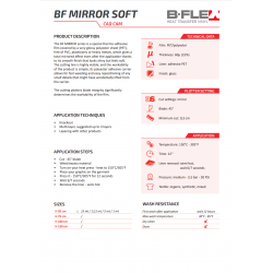 BFSS SOFT Metalická lesklá stříbrná nažehlovací fólie / B-flex