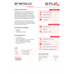 BFM700 Metalická bílá FLEX nažehlovací fólie / B-FLEX