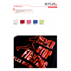 BFM742 Metalická modrá FLEX nažehlovací fólie / B-FLEX