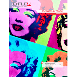 BF PRINT01 Biela matná tlačová nažehľovací fólia / B-flex