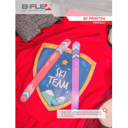 BF PRINT04 Biela matná tlačová nažehľovací fólia / B-flex