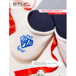 BF PRINT TOP/G EVO Bílá lesklá tisková turbo flex nažehlovací fólie / B-flex