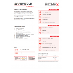 BF PRINTOLD Old fashion bílá matná tisková nažehlovací fólie / B-flex