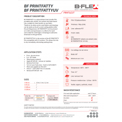 BF PRINTFATTY Bílá matná tisková nažehlovací fólie / B-flex