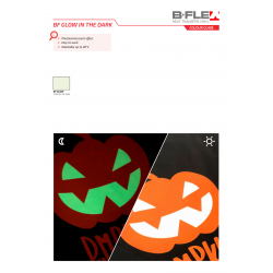 BF GLOW Luminiscenční nažehlovací fólie Glow / B-flex