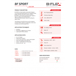 R710 Čierna SPORT flex nažehľovací fólia / B-flex