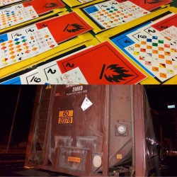 Risk of infection - Dangerous goods label Class 6.2 / 250 x 250 mm