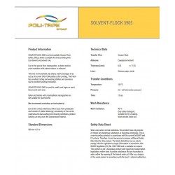 5905 Bílá tisková Solvent-flock nažehlovací fólie semišová / Poli-Flock