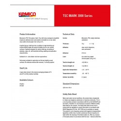 3100 / 1220mm Bílá 3-5letá samolepicí plotrová fólie matná / Kemica