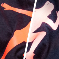 BFREF730 Reflexní neonová červená nažehlovací fólie / B-flex