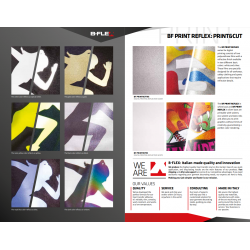 BFREF777 Reflective Rainbow heat transfer vinyl / B-flex