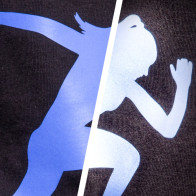 BFREF740 Reflexná modrá nažehľovací fólia / B-flex