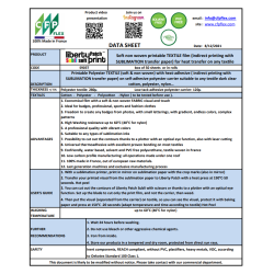 S903TA4 Subli print nažehlovací polyester textilie / CFP Flex