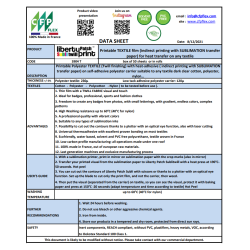 S904TA4 Subli print heat transfer Polyester textile / CFP Flex