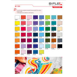 BF744 Light Blue Premium Flex heat transfer vinyl / B-flex