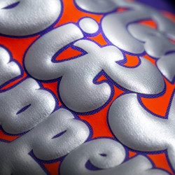 U710 Black PUFF Flex heat transfer vinyl / B-flex