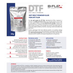 HOT MELT Práškové lepidlo na DTF fólii 1Kg / B-flex