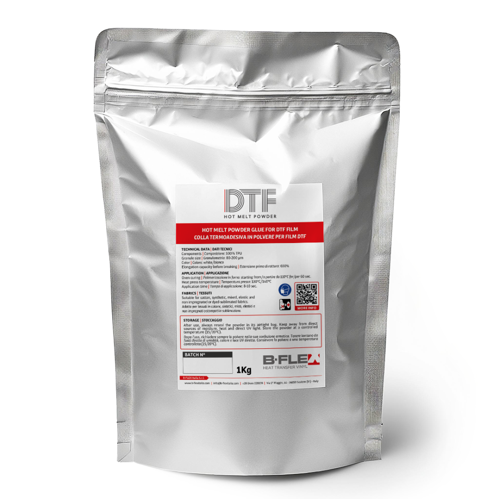HOT MELT Práškové lepidlo na DTF fólii 1Kg / B-flex