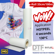 DTF TRANSFER FILM 300mm / B-flex | Reklamni-folie.cz