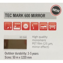 600 Zlatá zrcadlová plotrová fólie lesklá / KEMICA