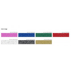 438 Červená Glitter nažehlovací fólie / Poli-flex