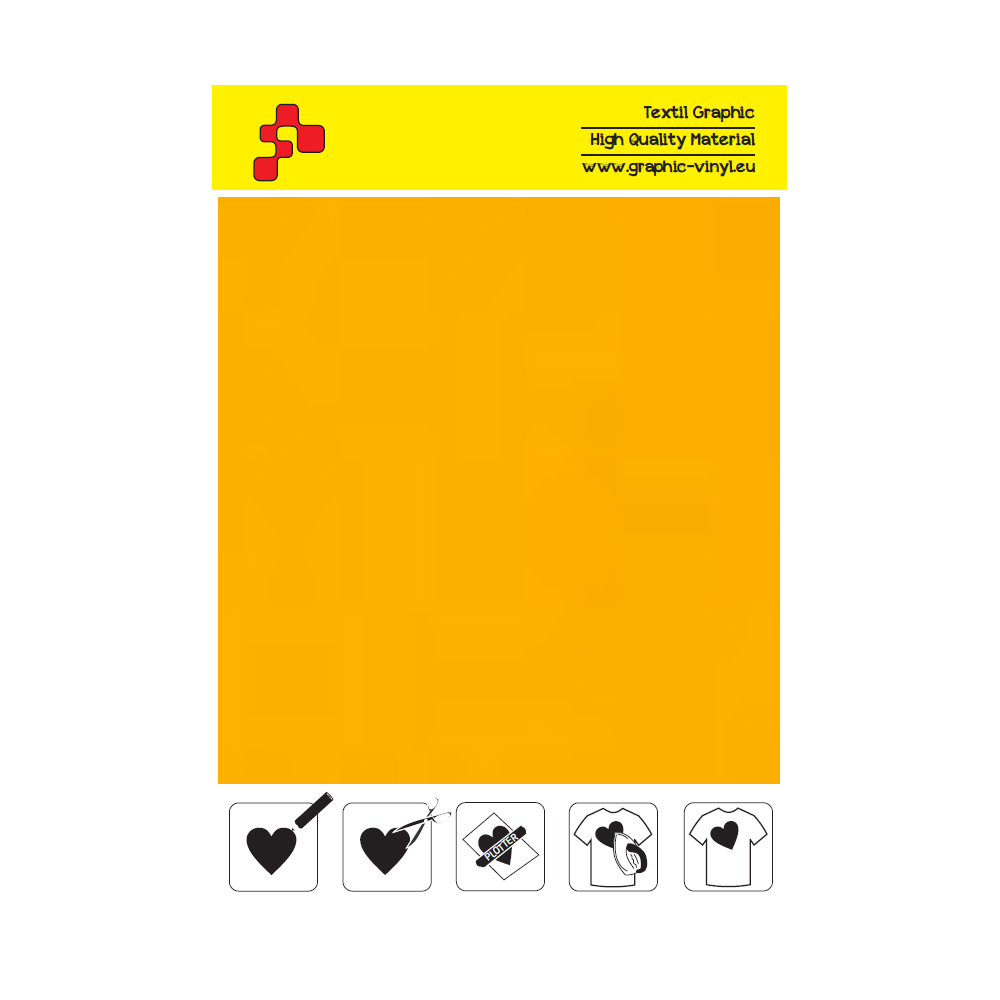 IDP442A Neon Orange (Sheet) termal transfer film / iDigit