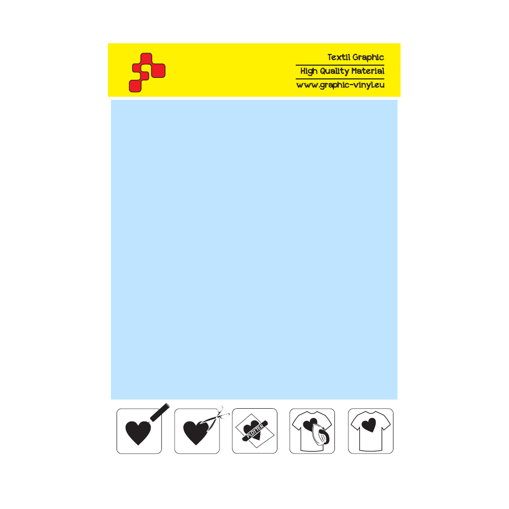 IDP475A Ice Blue (Sheet) termal transfer film / iDigit