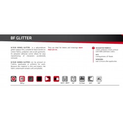 IDG796A Stříbrná Glitter (Arch) nažehlovací fólie / iDigit