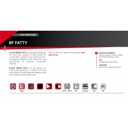 T734 Oranžová Fatty nažehlovací fólie / B-flex