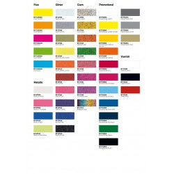 IDG734A Neon Orange Glitter (Sheet) thermal transfer film / iDigit