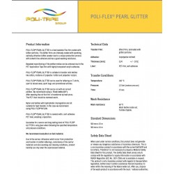 IDP423A Navy Blue Pearl Glitter (Sheet) termal transfer film / iDigit