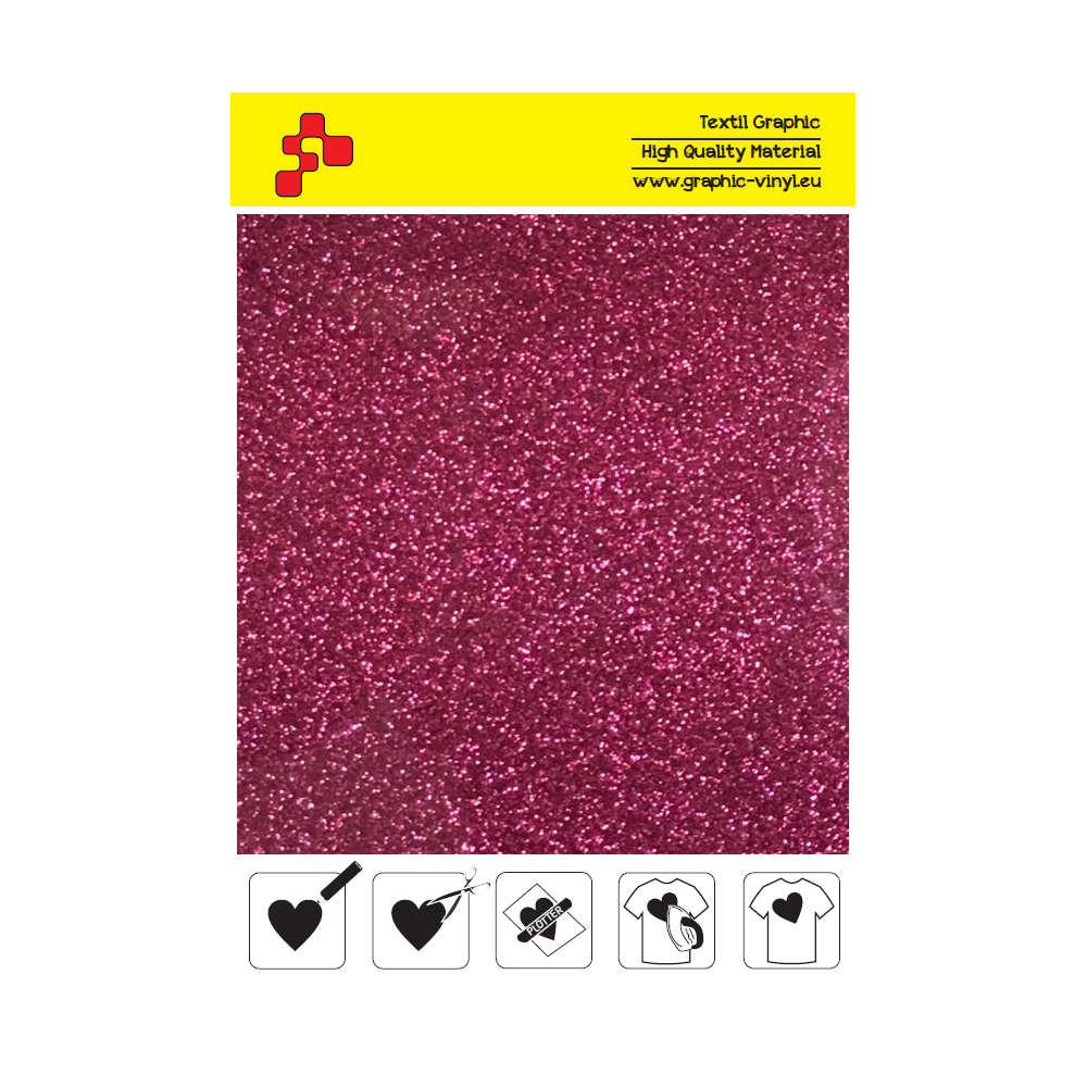 IDP432A Perleťová žhavá ružová (Arch) nažehľovací fólia / iDigit