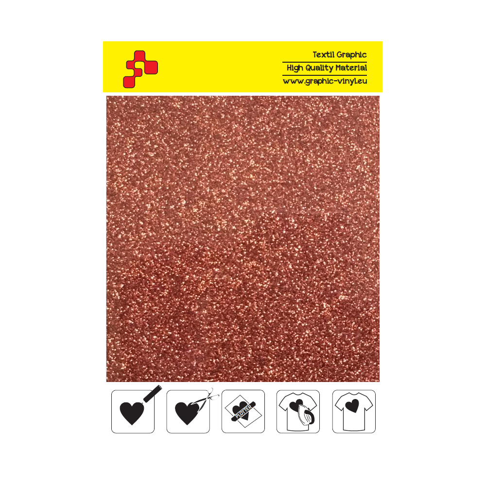 IDP452A Bronze Pearl Glitter (Sheet) termal transfer film / iDigit
