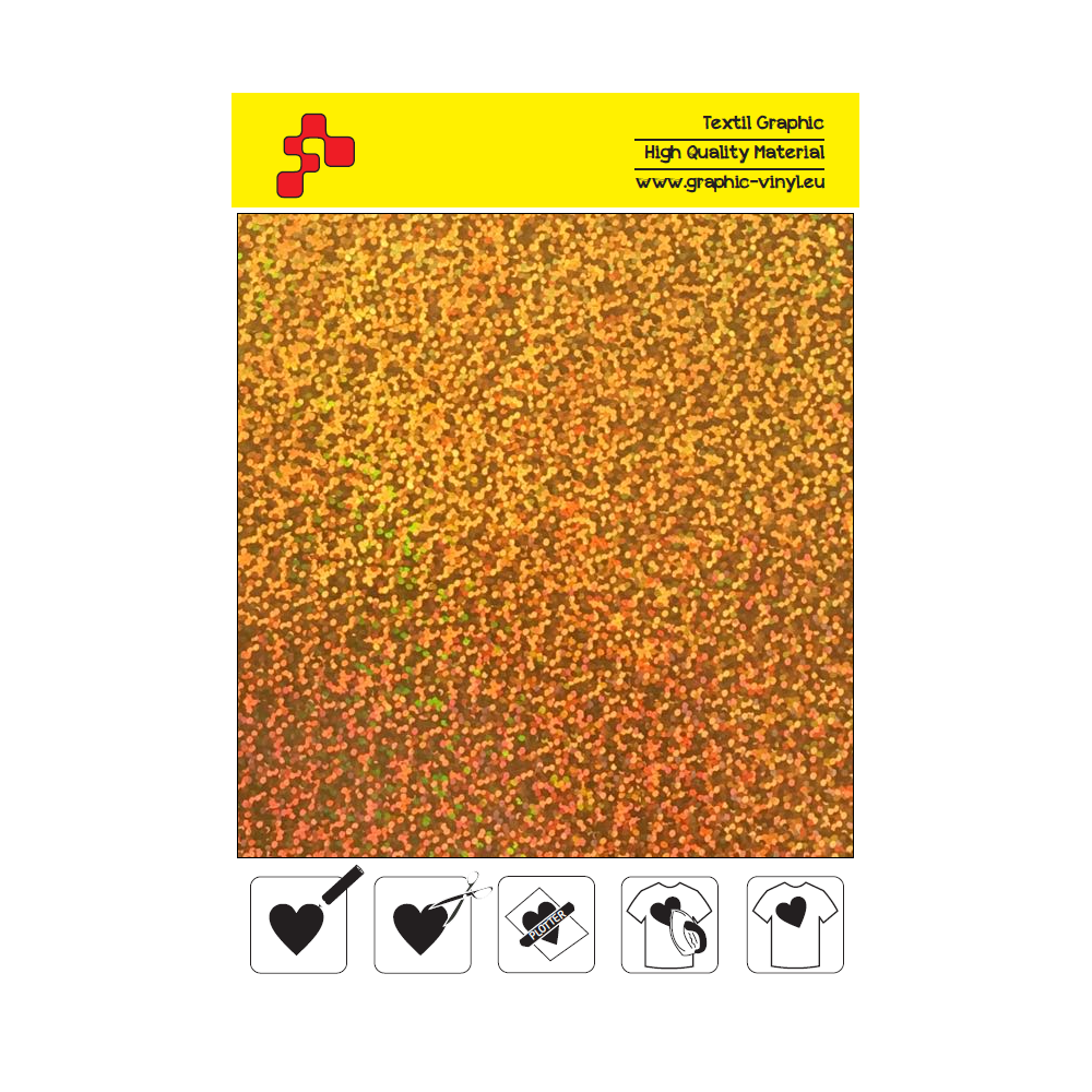 IDL792A Gold Glam (Sheet) termal transfer film / iDigit