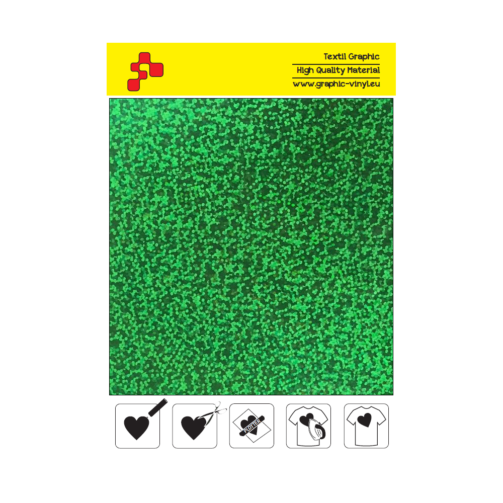 IDL750A Zelená Glam (Arch) nažehľovací fólia / iDigit