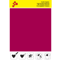 IDSF739A Velvet Red (Sheet) Speed flex thermal transfer film / iDigit