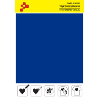 IDSF742A Electric Blue (Sheet) Speed flex thermal transfer film / iDigit