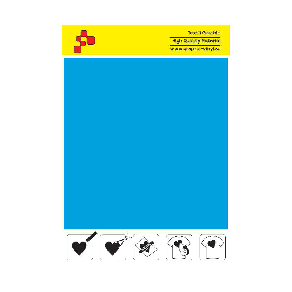 IDSF744A Light Blue (Sheet) Speed flex thermal transfer film / iDigit