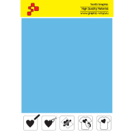 IDSF746A Sky Blue (Sheet) Speed flex thermal transfer film / iDigit