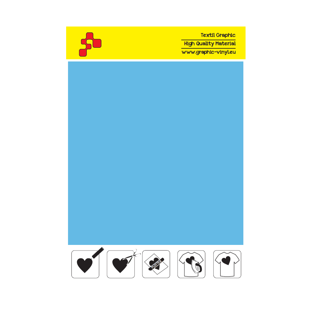 IDSF746A Sky Blue (Sheet) Speed flex thermal transfer film / iDigit