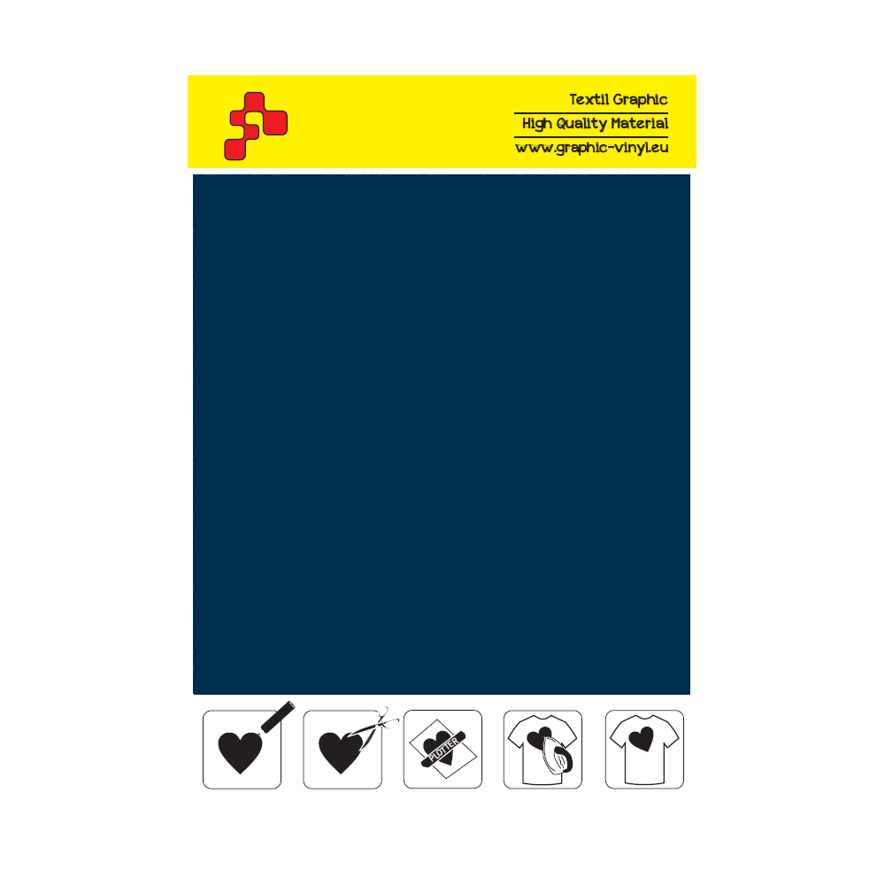 IDSF748A Navy Blue (Sheet) Speed flex thermal transfer film / iDigit