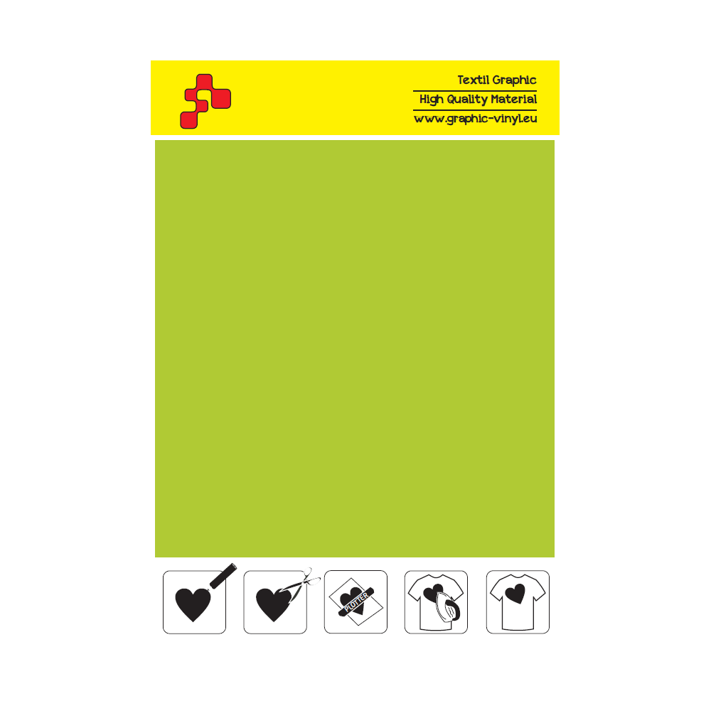 IDSF752A Apple Green (Sheet) Speed flex termal transfer film / iDigit