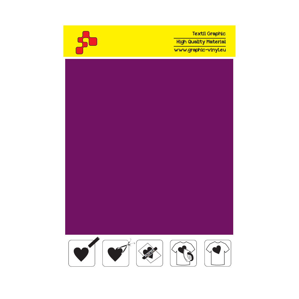 IDSF761A Aubergine (Sheet) Speed flex termal transfer film / iDigit