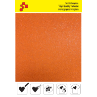 IDG734A Neon Orange Glitter (Sheet) thermal transfer film / iDigit