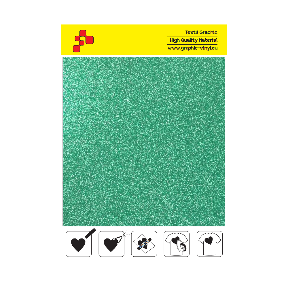 IDP437A Glitter Green (Sheet) thermal transfer film / iDigit