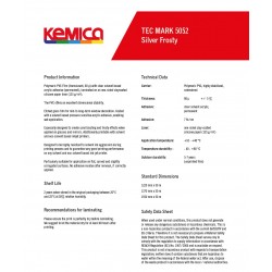 K5052SF/500 Silver frosty sandblasted polymeric film / Kemica