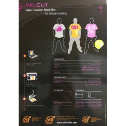 VC000 Vzorník A4 Flock VelCut Evo Premium / SEF Textile