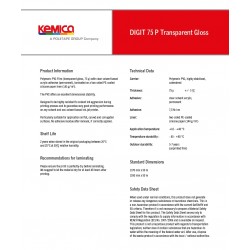 75TG/500 Transparentní tisková fólie lesklá / Kemica