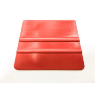 Tvrdá plastová lichoběžníková špachtle červená / iDigit